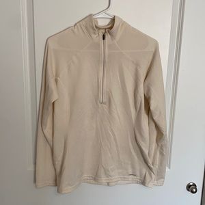 Patagonia Capilene Mid-Weight Quarter Zip - Cream - Size Medihm